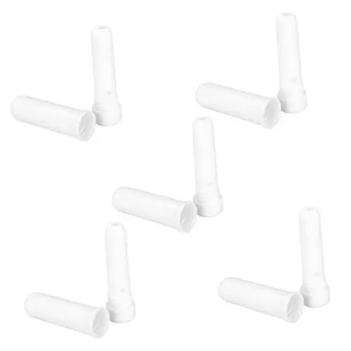Produktbild: Angoily 2sets Weiß Leere Nasen Für Rohr Minen Tragbare Atmungs Hilfe 5 Stücke * 2