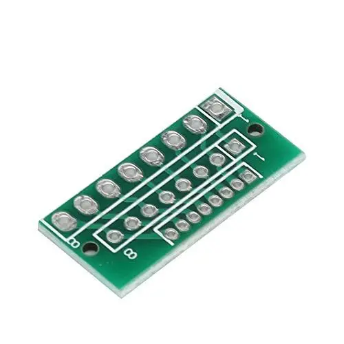 Produktbild: 10 Stück 1,27 Mm 2,0 Mm, 3-reihiger 24-Loch-Adapter, Adapterplatine 2,54 Mm, 8-polige Lochplatine für Drahtlose Module