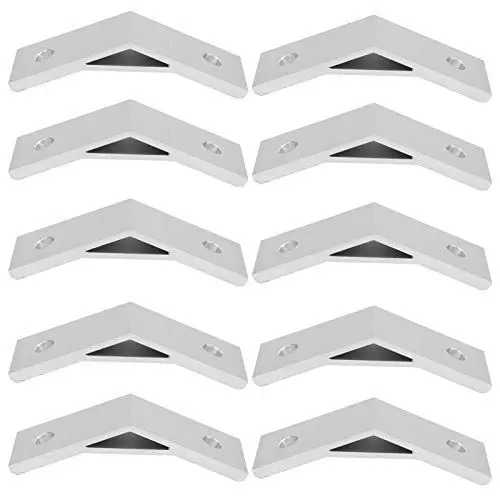 Produktbild: 10 Stück 135 Grad Eckstrebenhalterung aus Aluminiumlegierung, Winkelwinkel, Eckstreben aus Aluminiumlegierung, Halterungsverbinder für Aluminium-T-Nut-Rahmenverbindung, (4040-135