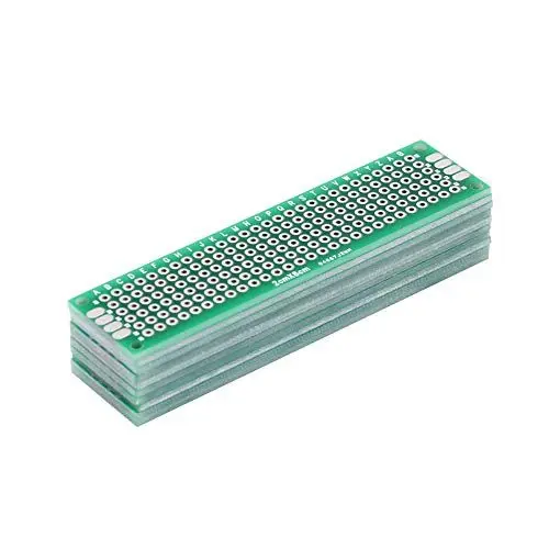 Produktbild: 10 Stück 2 X 8 cm Doppelseitige Leiterplatte Lochrasterplatte PCB Board Prototyp-Platine Prototyp-Kit Universal-Leiterplatte für DIY-Löten
