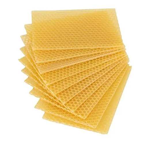 Produktbild: 10 Stück Bienenwachsrahmen, Reines Naturwachs für Mahagonimöbel, Kunsthandwerk, Kerzenherstellung, Schmieröl, Möbelpolieren, mit Geruch und Textur, Zum Anlocken von Bienen