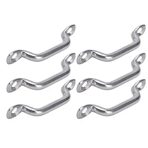 Produktbild: 10 Stück Boot-Top-Pad-Auge 316 Edelstahl Pad Eye Eyelets Kayak Deck Loops Zur Befestigung, Bootsausrüstung