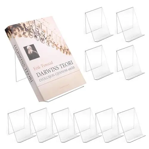 Produktbild: 10 Stück Durchsichtige Acryl Buchständer Prospektständer, Acryl Tischständer schräg, Buchaufsteller Acrylaufsteller, Acryl Tablet Halter Buchstützen, Anzeigen von Fotos, Büchern, Musik, Kunsthandwerk