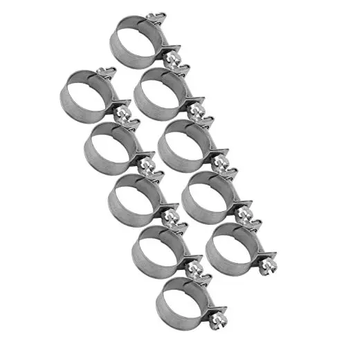 Produktbild: schlauchschellen edelstahl, Schlauchbefestigung, 10 stücke Rohrschellen Edelstahl Schlauchclips Mini Kraftstoff Linie Rohr Schlauch Klemme Clip 6mm-20mm Optional Größe