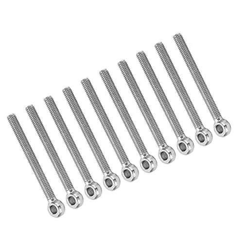 Produktbild: 10 Stück Edelstahl M6x60 Augenschrauben Zum Festziehen von Verbindungsventilen, Maschinen