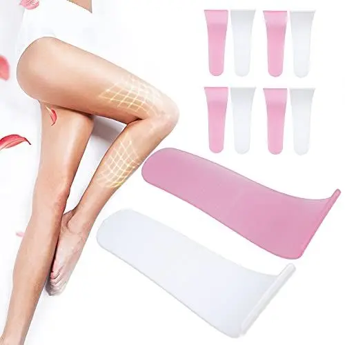Produktbild: 10 Stück Enthaarungscreme Spachtel Stick, Augenbrauenwachs Sticks Wachsapplikator Wachsspatel Kit, Home Salon Gesichtsapplikator Schaber Beauty Tools