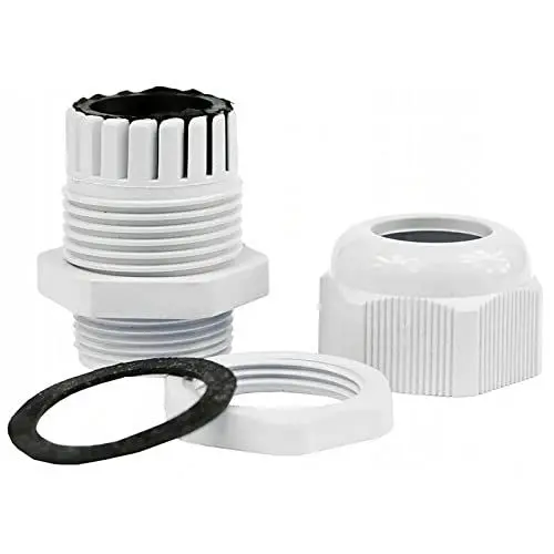 Produktbild: 10 Stück Kabelverschraubungen einstellbare 4-8mm Kabeldurchführungen M16x1,5 Kabeldurchmesser IP68 wasserdicht Grau