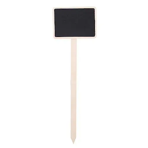 Produktbild: OKJHFD Mini-Kreidetafel aus Holz, 10 Stück, Pflanzenschild, Schild, Pflanzen, Blumen, Preisschild, Mini-Nachricht, Tafel, Gartendekoration, Hochzeitsfeiern, Halter