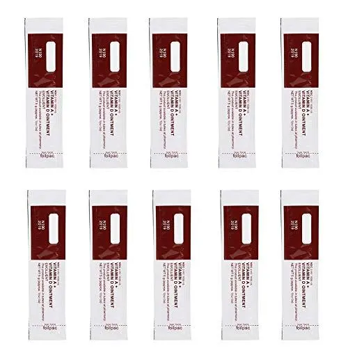 Produktbild: 10 Stück Professionelle Vitamin A & D Pflegecreme, Tattoo Reparatur Salben Permanent Make-up Tattoo Reparatur Nachsorge Erholung Vitamin A & D Salbe Creme Gel(Weiß)