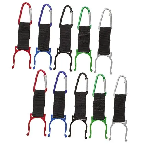 Produktbild: 10 Stück Reiseflaschenschnalle Zum Anklippen Wasserflaschenhalter Wasserflaschen- Outdoor-Haken Zum Aufhängen Von Rucksack-Zubehör Rucksack-Wasserflasche