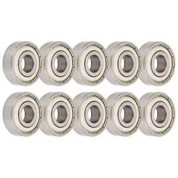 Produktbild: 10 Stück Rillenkugellager Lagerstahlmaterial Montage Roller Skateboard Lager 6201z Rillenkugellager 12 Mm Miniatur-Rollenrad-Kugellager
