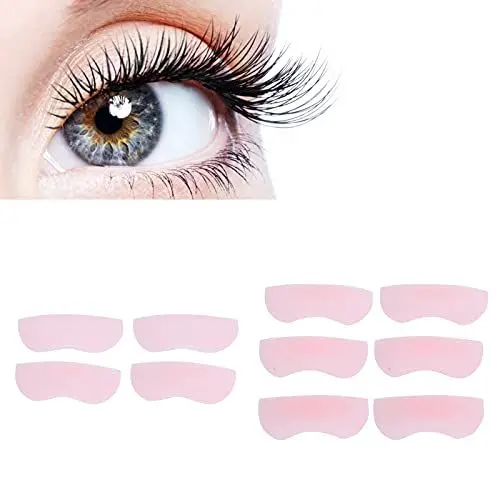 Produktbild: 10 Stück Silikon Wimpern Perming Lockenwickler Pad, Lash Lift Rods, Superweiche Wiederverwendbare Lash Lift Shields für Perfektes Lash Lifting 5 Größe XS S M L XL