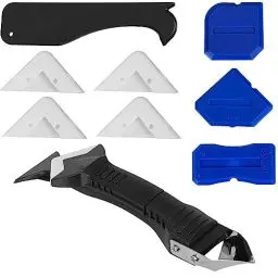 Produktbild: 10 Stück Silikonentferner Werkzeug Set Multifunktional Silikonabzieher Fugenabzieher Caulking Tool Silikon Abzieher Fugen Fugenwerkzeug Silikonentferner für Küche Bad Boden Spüle