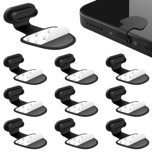 Produktbild: 10 Stück USB C Staubschutz, USB C Staubstecker Set für Phone 15 Pro and Meiste Typ-C, Silikon USB C Schutzkappe, USB C Schutzkappe, Typ C Staubstecker, USB C Abdeckung, USB C Stopfen, USB C Stöpsel