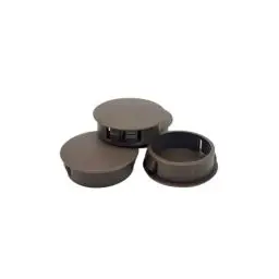 Produktbild: 10 Stück Runde Kunststoffkappen, Lochstopfen für Möbelkarten, Platten, Bohrschrauben und Möbel (Farbe: Braun, Größe: 25mm)
