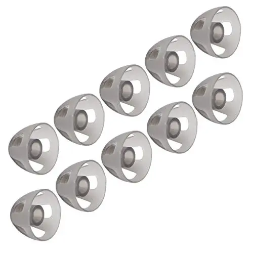 Produktbild: 10 Stücke Gehör, Offene Kuppeln Schwarz Schicht Ersatz Phonak Kuppeln Kuppel M Hörgeräte Kuppel Weich für Audeo Ohrspitze Ältere Störungen Menschen Medium 8mm 0.31 Zoll (M)