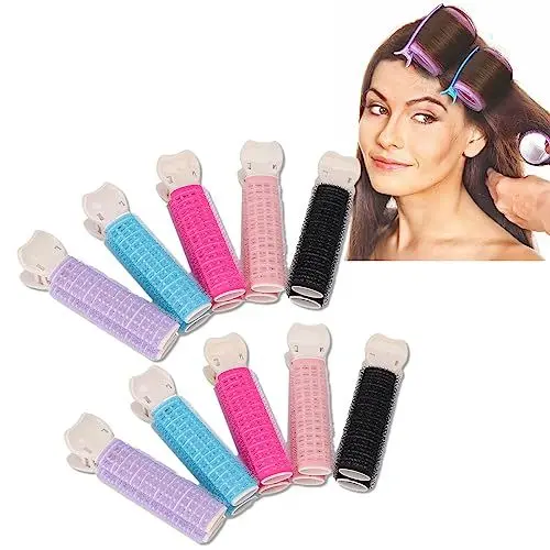 Produktbild: 10 Stücke Haarspange Lockenwickler Lockiges Haar Styling Clip Schnelles Curling Haarspange Waschbar Wiederverwendbare Tragbare Haarwurzel Clips für Haarstyling
