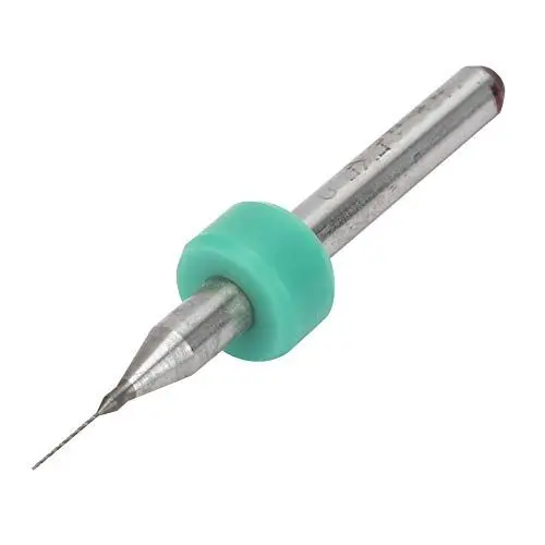 Produktbild: 10 Stücke Hohe Härte Mini Hartmetall Bohrer Set für Leiterplatten Bernstein Bienenwachs Rohstein Schmuck CNC Gravur(0,25 mm) Hartmetallbohrer