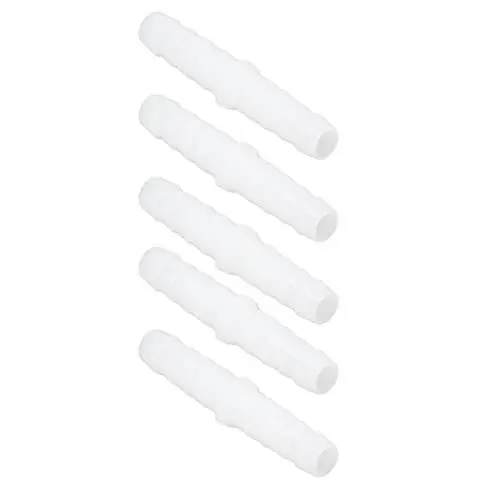 Produktbild: 10 Stücke Kunststoff Schlauchtülle Fitting, Widerhaken Splicer Mender Joint Adapter Kunststoff Schlauchtülle Fitting Gerade Gleich Widerhaken Splicer Mender Joint Union Adapter (6-6mm gerade durch)