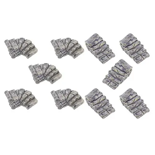 Produktbild: EXCEART 10 StüCk Miniatur Stein Schritte Resin Feengarten Treppe DIY Micro Landschaft Figuren FüR Puppenhaus Und Garten Deko