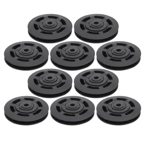 Produktbild: 10 Teile/satz 95 MM Universal Nylon Lager Riemenscheibe, Ersatz für Fitnessgeräte im Fitnessstudio