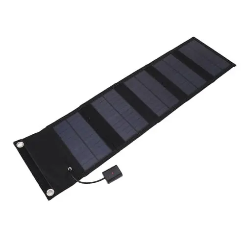 Produktbild: 10 W Solarpanel Ladegerät, Faltbares Solarladegerät mit Verstellbarem Ständer, Effiziente Energieumwandlung, Kompaktes und Leichtes Design, Wasserdicht IP65, Geeignet für Outdoor
