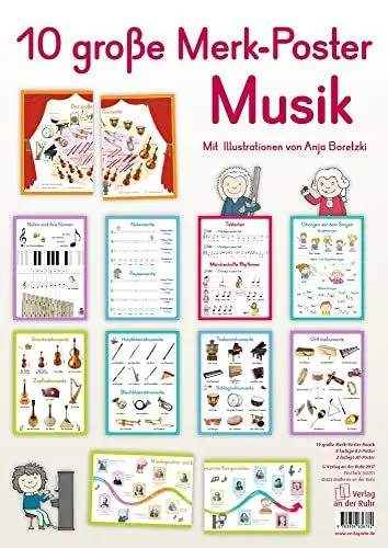 Produktbild: 10 große Merk-Poster Musik