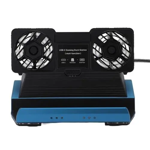 Produktbild: 10 in 1 Docking Station für Steam Deck OLED für Legion Go für Claw, Dual Cooling Fan, USB-Anschlüsse, 100W Ladeans Chluss, Dock Station