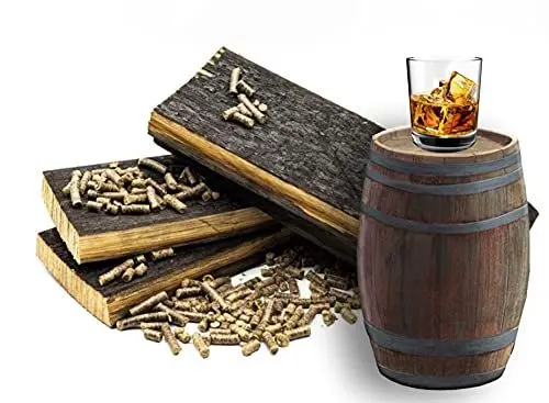 Produktbild: 10 kg aus Whiskey Whisky Fässern Grillpellets Räucherpellets BBQ Smoker Ø 6mm - Premiumqualität