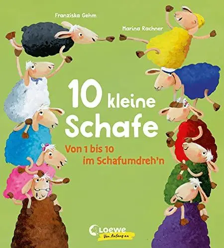 Produktbild: 10 kleine Schafe: Von 1 bis 10 im Schafumdreh´n - Spielerisches Erlernen von Farben und Zahlen für Kinder ab 2 Jahren