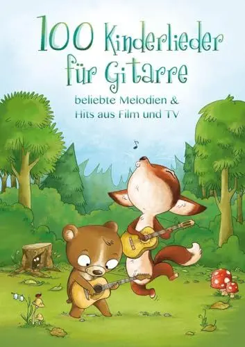 Produktbild: 100 Kinderlieder für Gitarre - beliebte Melodien & Hits aus Film und TV: Songbook für Gitarre & Gesang