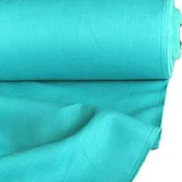 Produktbild: TOLKO 50cm Leinenstoff Meterware Natur Leinentuch für Kleider Hose Rock Bluse Hemd Vorhänge Gardinen Kissen Bettwäsche | 140cm breit | Stoffe zum Nähen Meterware Leinen Stoff kaufen (Türkis)