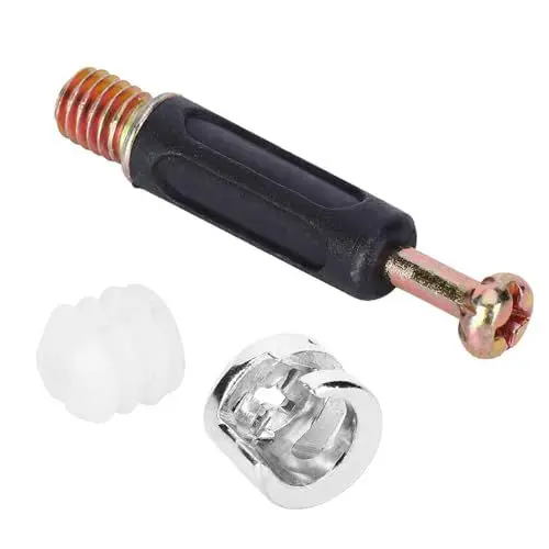 Produktbild: 100 Sätze 3-in-1-Verbindungsschrauben-Muttern-Kit, Exzenterrad-Möbelschrauben-Set, Exzenterrad-Verbindungsstück-Möbel-Schrauben-Muttern-Kit, Einschließlich
