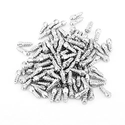 Produktbild: 100 StüCke 12Mm Anti Skid Reifen Schraube, Rutschfeste Schnee Reifenbolzen Auto Reifen Stud Spikes Rad Schnee Ketten Für Auto Fahrzeug LKW Motorrad Reifen Winter