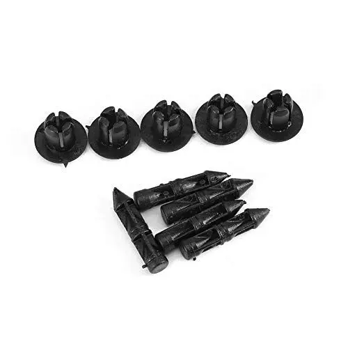 Produktbild: 100 Stück 6 Mm Kunststoff-Nieten für Motorradverkleidungen, Solide, Langlebig, Einfach zu Verwenden, Autozubehör,