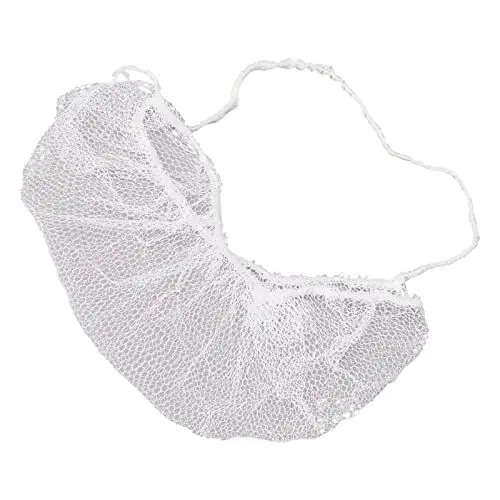 Produktbild: 100 Stück Bartschutz, Bartschutz aus Vliesstoff, Einweg-Bartschutznetze aus Nylon, Elastisch, Atmungsaktiv, Latexfrei, für Sanitärbedarf in der Gastronomie, Küche (WHITE)