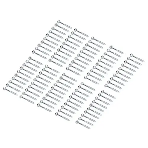 Produktbild: 100 Stück Feingewinde-Feingewindeschrauben, Holzschrauben, Innenvierkant aus Kohlenstoffstahl, 1,5 Zoll Länge, 1-1/2 Zoll Zylindrisches Feingewinde, Cut-Tail-Design, 500–550 HRC
