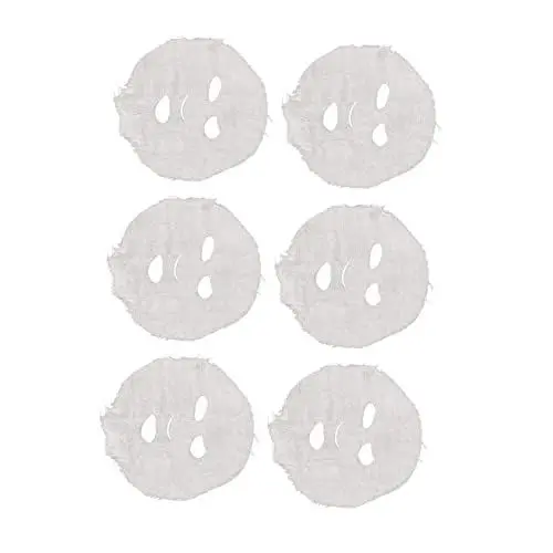 Produktbild: 100 Stück Gaze-Gesichtsmaskenpapier, Schönheitssalon-Papierblatt, Hautpflege, DIY, Vorgeschnittene Öffnungen für Zuhause, weiß