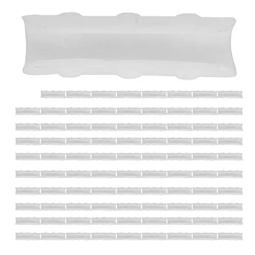 Produktbild: 100 Stück Gewächshausfolien-Clip-Klemme – ABS-Schnappklemmen-Rohrklemme, Gartenfolien-Sonnenschutznetz-Befestigungsklemmen-Verbindungsstück, Gartengebäude-Rohrklemme für (22 weiß)