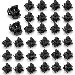 Produktbild: 100 Stück Haarklauenclips Mini Bunte Haarklauenclips Mini Haarspangen Kunststoff Haar Claw Pins Klemmen für Frauen und Mädchen