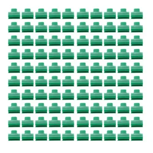 Produktbild: 100 Stück Kunststoff-Gewächshausklammern, Folienreihenabdeckung, Netz, Tunnel, Reifenklammer, Gewächshausfolienklammern, Pflanzenstütze, Gartenpfahl für Saisonale(14mm / 0.6in)