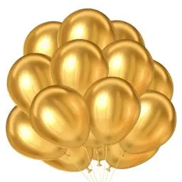 Produktbild: 100 Stück Luftballons Metallic Gold, 12 Zoll Metallic Luftballon Latex Helium Luftballon Ballons Luftballon Goldene Ballons für Hochzeit Babyparty Geburtstag Party Dekoration