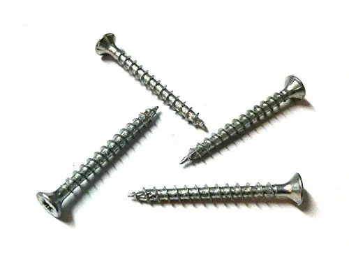 Produktbild: 100 Stück MINI-Spanplattenschrauben (Senkkopf mit PZ-Kreuzschlitz) Stahl verzinkt 2,5mm für Modellbau oder zur Restauration (2,5 x 10 mm)