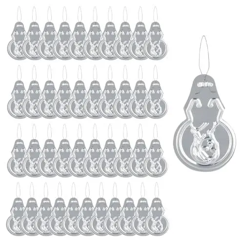 Produktbild: 100 Stück Nadeleinfädler, Einfädelhilfe Für Nähnadeln, Aluminium Nadeln Einfädler, Mini Nähen Werkzeuge für DIY Crafts zum Handarbeit Einfache Stickerei Nadeleinfädle, Nähmaschinen
