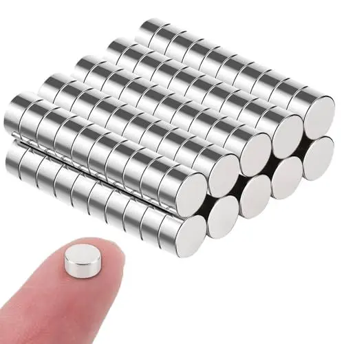 Produktbild: 100 Stück Neodym Magnet, Klein Magnete Stark, 4mm x 2mm Extra Stark Neodym Magnete Round, Mini Magnete für Magnettafel, Rund Magnet e Kühlschrank zum Basteln, Magneten für Whiteboard, Büro, Fotos