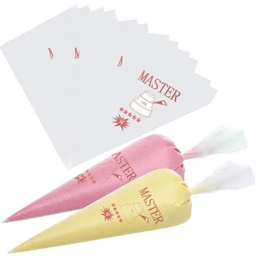 Produktbild: 100 Stück Spritzbeutel Einweg Einwegspritzbeutel Profi Einweg Spritzbeutel Groß Piping Bag Bags Spritzbeutel Wiederverwendbar zum Dekorieren Von Gebäck Torten Geeignet Keksen Hausbacken20x30CM