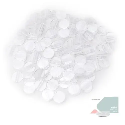 Produktbild: MYLERCT Tischkartenhalter Transparent,100 Stück Preisschilder Aufsteller, Kartenschlitzbreite 5,4 mm Kartenständer Kann zum Platzieren von Visitenkarten, Erinnerungsfotos, Handgefertigten Karten