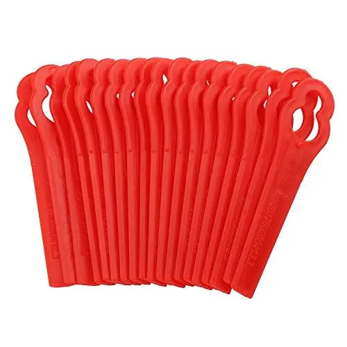 Produktbild: 100 STÜCKE Rasentrimmer Messer Kunststoff Ersatzmesser Set Kunststoffmesser für EinhSell Rasentrimmer Zubehör FRT18A FRT18A1 Kunst 46155 FRT20A1 Akku (100Pcs)