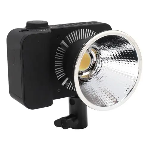 Produktbild: 100 W LED-Videoleuchte, Zweifarbige Cob-Videoleuchte, 2700 K–7500 K, CRI 95+, 30.000 Lichtstrom, 10 Effekte, Kontinuierliche Ausgangsbeleuchtung für Videos (Black)