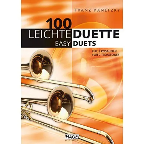 Produktbild: 100 leichte Duette für 2 Posaunen: Notenbuch für 2 Posaunen